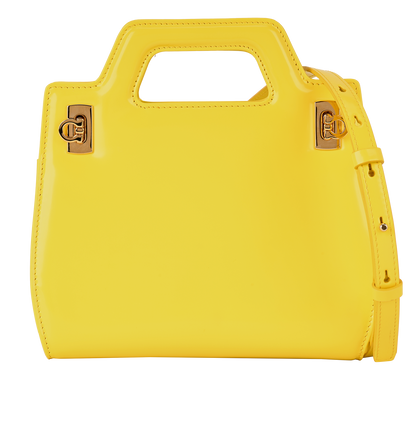 Mini Wanda, &pound;220, Handbags, Yellow, Leather, Front view